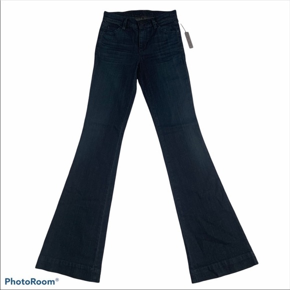 NWT Goldsign Dark Blue Wash Mid-Rise Bootcut Jeans - Picture 2 of 14